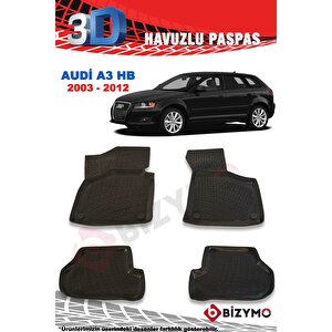 Audi A3 Hb 2013 Ve Sonrası 3d Paspas Takımı Bizymo