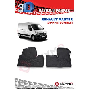 Renault Master 2014 Ve Sonrası 3d Paspas Takımı Bizymo