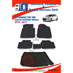 Hyundai İ30 Kalın Stepne 2012-2017 Paspas Ve Bagaj Havuzu Seti
