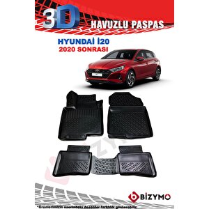 Hyundai İ20 2020+ 3d Havuzlu Paspas Takımı Bizymo
