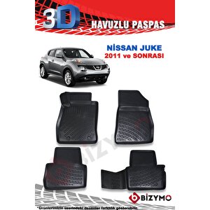 Nissan Juke 2014-2019 3d Havuzlu Paspas Takımı Bizymo