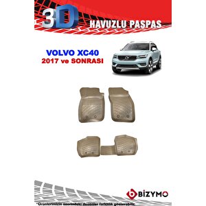 Volvo Xc40 2017+ 3d Havuzlu Bej Paspas Bizymo