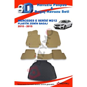Mercedes E Serisi W212 Sedan Plastik 2010-2015 Bej Paspas Ve Bagaj Havuzu Seti