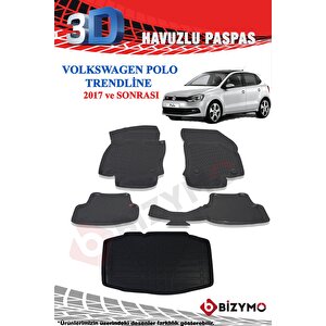 Volkswagen Polo Trendline 2017+ Havuzlu Paspas Ve Bagaj Seti Bizymo