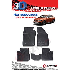 Fiat Egea Cross 2020+ 3d Havuzlu Paspas Takımı Bizymo