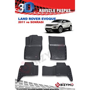 Land Rover Evoque 2011 Ve Sonrası 3d Havuzlu Paspas Takımı