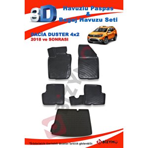 Dacia Duster 4x2 2018-2022 Paspas Ve Bagaj Havuzu Seti