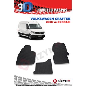 Volkswagen Crafter 2013 Ve Sonrası 3d Paspas Takımı Bizymo