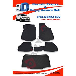 Opel Mokka 2012 Ve Sonrası Paspas Ve Bagaj Havuzu Seti