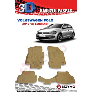Volkswagen Polo 2017 Ve Sonrası 3d Bej Paspas Takımı Bizymo