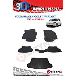 Volkswagen Golf 7 Variant Havuzlu Paspas Ve Bagaj Seti Bizymo