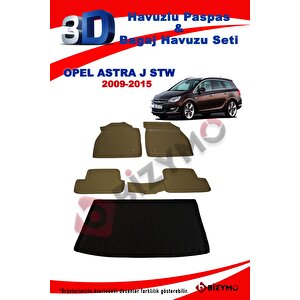 Opel Astra J Stw 2009-2015 Bej Havuzlu Paspas Ve Bagaj Seti Bizymo
