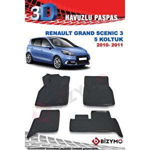 Renault Grand Scenic 3 5 Koltuk 2010-2011 3d Paspas Takımı Bizymo