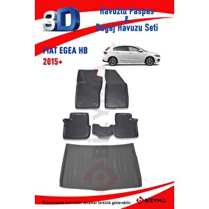Fiat Egea Hb 2015+ Havuzlu Paspas Ve Bagaj Seti Bizymo