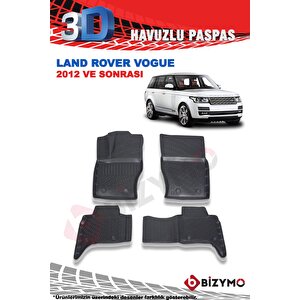 Land Rover Vogue 2012 Ve Sonrası 3d Havuzlu Paspas Takımı Bizymo