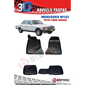 Mercedes E Serisi 1976-86 W123 Kasa 3d Havuzlu Paspas Takımı Bizymo