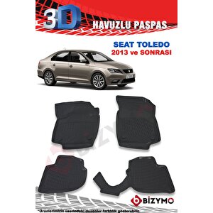 Seat Toledo Sedan 2013 Ve Sonrası 3d Paspas Takımı Bizymo