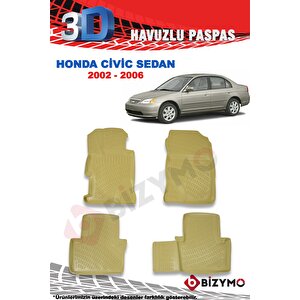 Honda Civic Sedan 2002-2006 3d Bej Paspas Takımı Bizymo