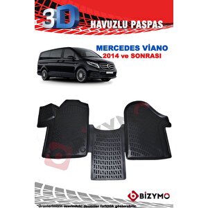 Mercedes Viano 2014 Ve Sonrası 3d Havuzlu Paspas Takımı Bizymo
