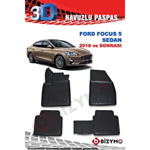 Ford Focus 5 (yeni) Sedan 2018 Ve Sonrası 3d Paspas Takımı Bizymo