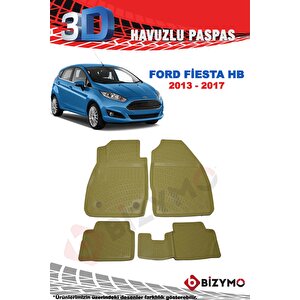 Ford Fiesta 2013-2017 3d Havuzlu Bej Paspas Takımı Bizymo