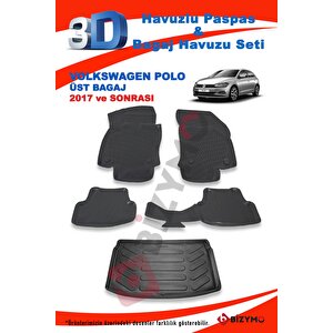 Volkswagen Polo Üst 2017 Ve Sonrası Paspas Ve Bagaj Havuzu Seti