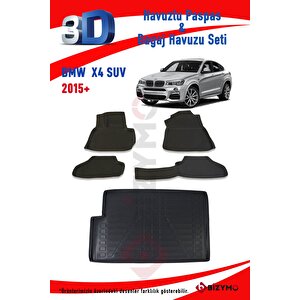 Bmw X4 Suv 2015+ Havuzlu Paspas Ve Bagaj Seti Bizymo
