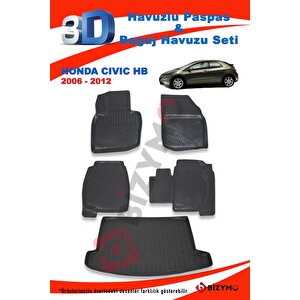 Honda Civic Hb 2006-2012 Paspas Ve Bagaj Havuzu Seti