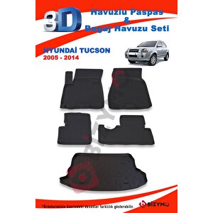 Hyundai Tucson 2005-2014 Paspas Ve Bagaj Havuzu Seti