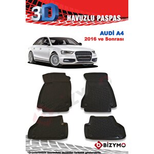 Audi A4 2016 Ve Sonrası 3d Paspas Takımı Bizymo