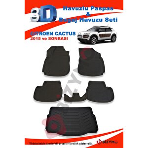 Citroen Cactus 2015 Ve Sonrası Paspas Ve Bagaj Havuzu Seti