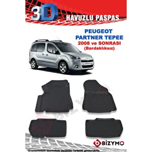 Peugeot Partner Tepee 2008 Ve Sonrası 3d Paspas Takımı Bizymo