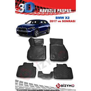 Bmw X2 2017 Ve Sonrası 3d Havuzlu Paspas Takımı Bizymo