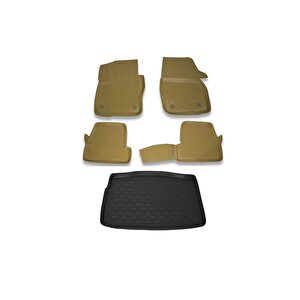 Ford Focus 3 Hb (kalin Stepne) 2011-2014 Bej Paspas Ve Bagaj Havuzu Seti