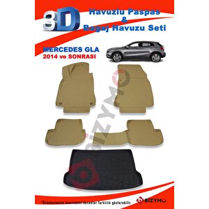 Mercedes Gla 2014 Ve Sonrası Bej Paspas Ve Bagaj Havuzu Seti