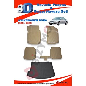 Volkswagen Bora 1999-2005 Bej Paspas Ve Bagaj Havuzu Seti