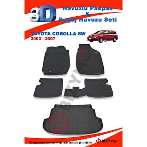 Toyota Corolla Sw 2003-2007 Paspas Ve Bagaj Havuzu Seti