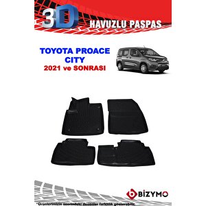 Toyota Proace City 2021+ 3d Havuzlu Paspas Takımı Bizymo
