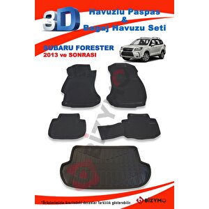 Subaru Forester Suv 2013 Ve Sonrası Paspas Ve Bagaj Havuzu Seti
