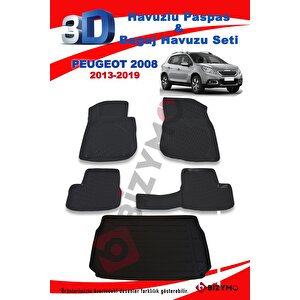 Peugeot 2008 2013-2019 Paspas Ve Bagaj Havuzu Seti