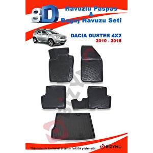 Dacia Duster 4x2 2010-2018 Paspas Ve Bagaj Havuzu Seti