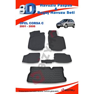 Opel Corsa C 2001-2006 Paspas Ve Bagaj Havuzu Seti