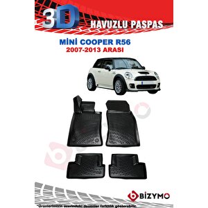 Mini Cooper R56 2007-2013 3d Havuzlu Paspas Takımı Bizymo