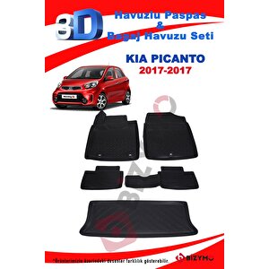 Kia Picanto 2011-2017 Havuzlu Paspas Ve Bagaj Seti Bizymo