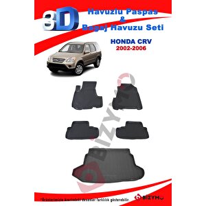 Honda Crv Suv 2002-2006 Havuzlu Paspas Ve Bagaj Seti Bizymo