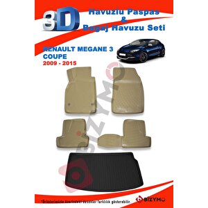 Renault Megane 3 Coupe 2009-2015 Bej Paspas Ve Bagaj Havuzu Seti
