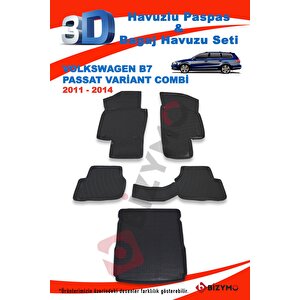 Volkwagen B7 Variant Combi Stw 2011-2014 Paspas + Bagaj Havuzu