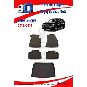 Bmw X1 Suv 2010-2015 Havuzlu Paspas Ve Bagaj Seti Bizymo