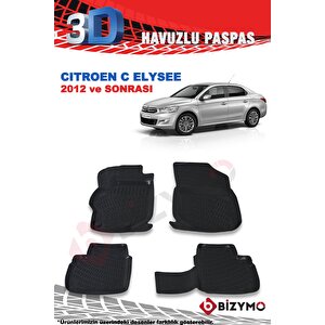 Citroen C-elysee Sedan 2012 Ve Sonrası 3d Paspas Takımı Bizymo