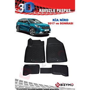 Kia Niro 2017 Ve Sonrası 3d Havuzlu Paspas Takımı Bizymo